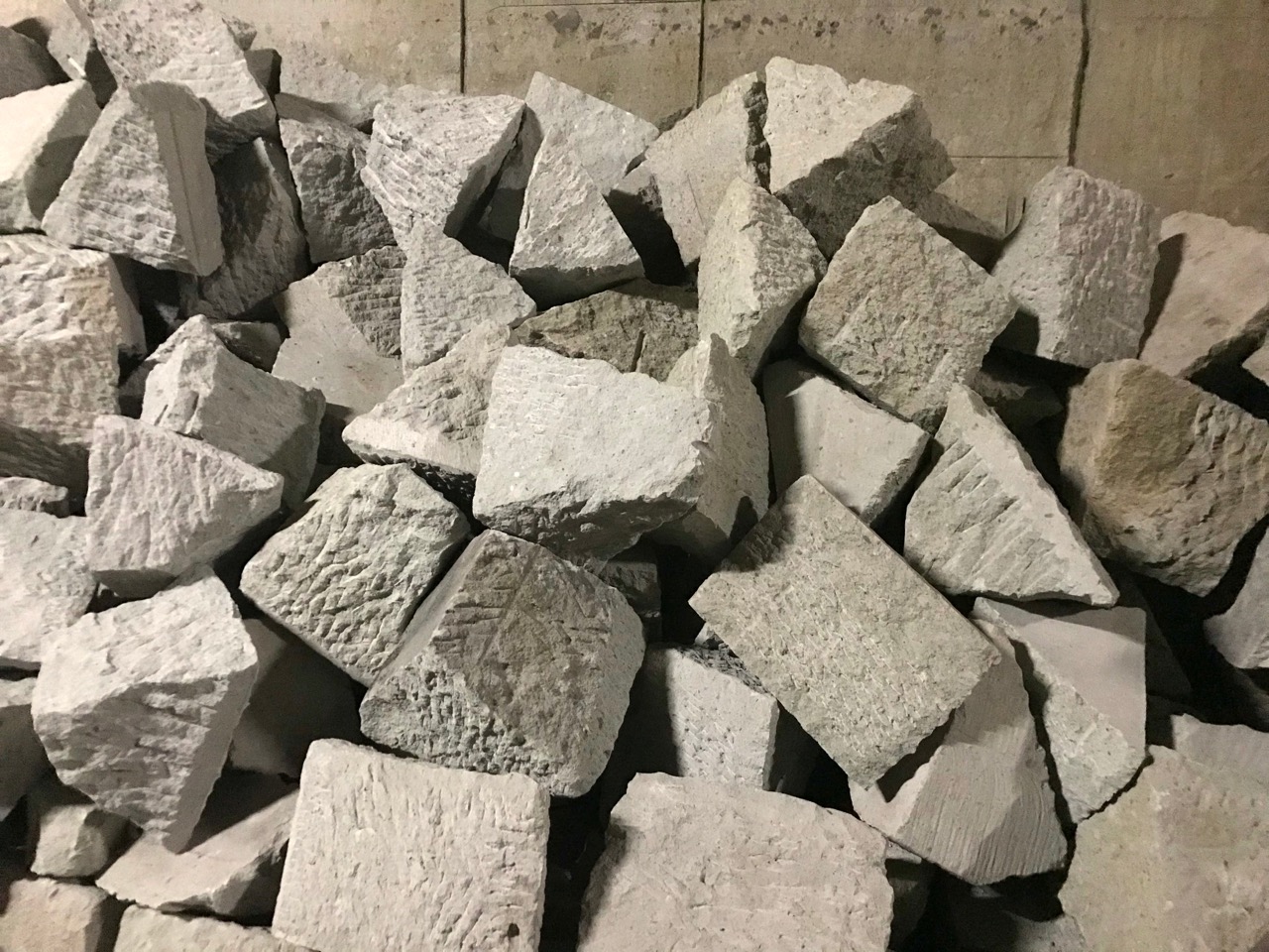 滝ヶ原石切り場から切り出された石