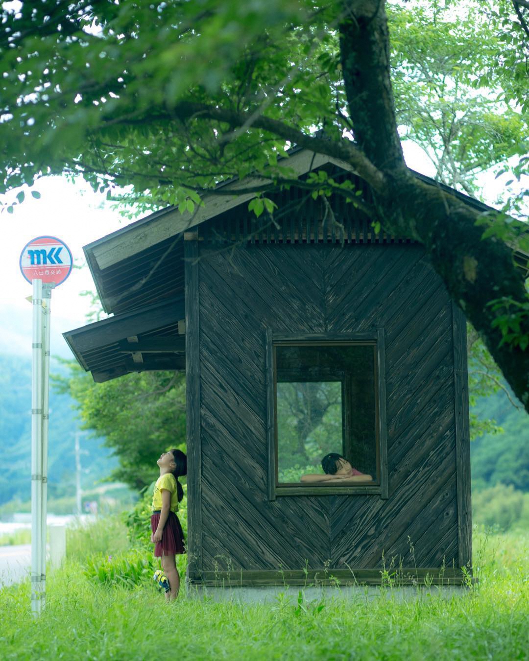 広石口バス停（吉賀町）