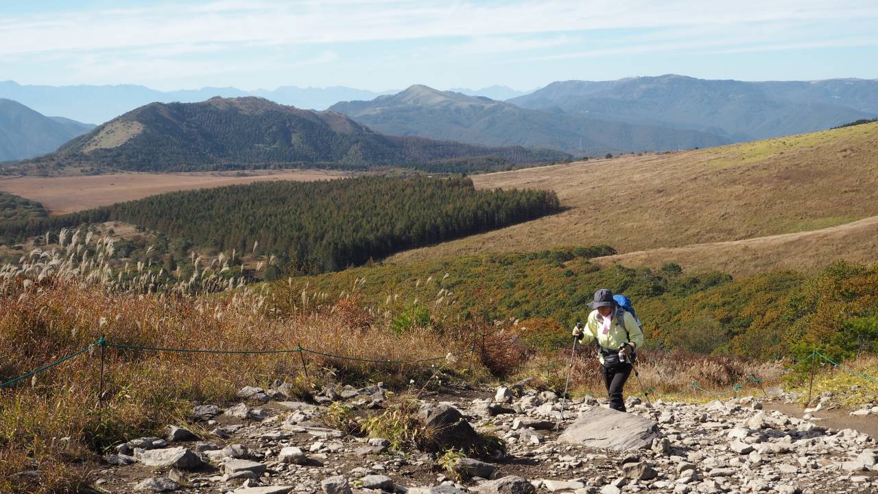 八島湿原と旅人