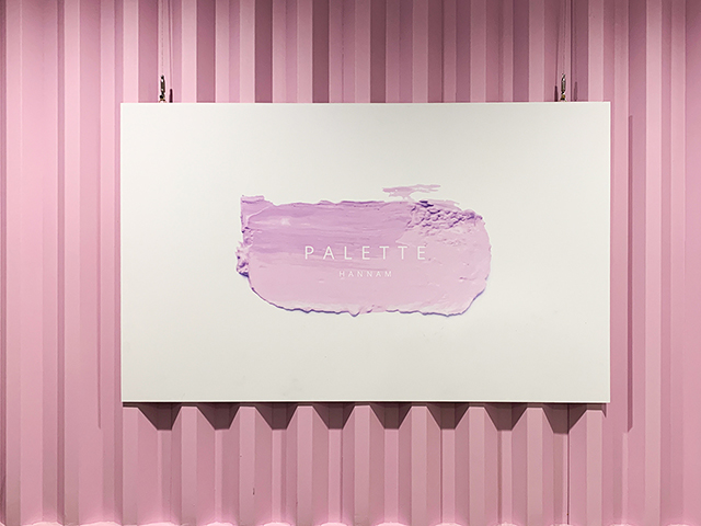 バイオレット色が可愛いロゴ