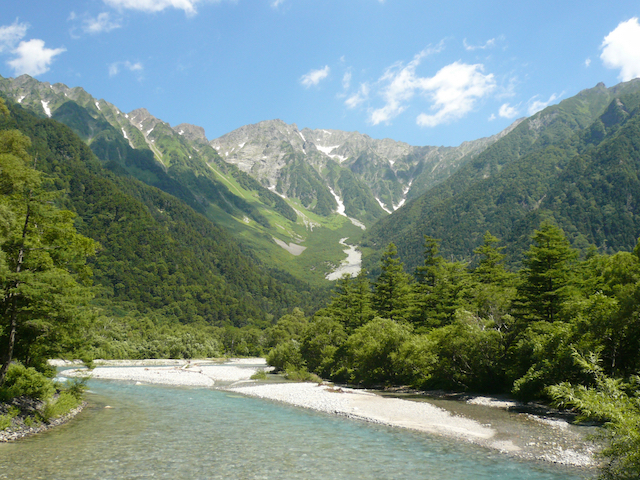 上高地　穂高連峰（松本市）