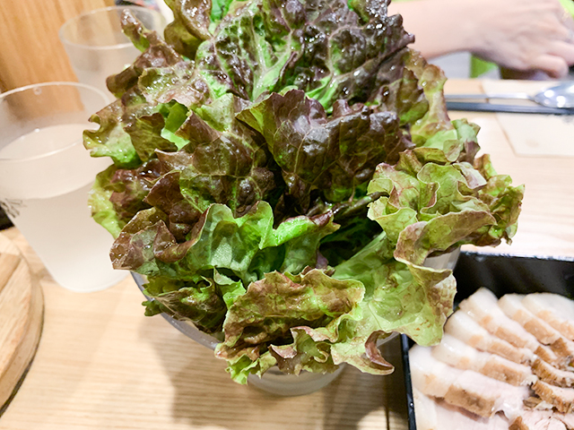 葉物も追加で注文しましょう