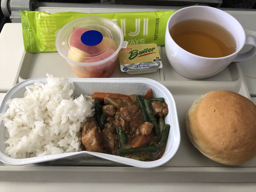 フィジーエアウェイズ 機内食