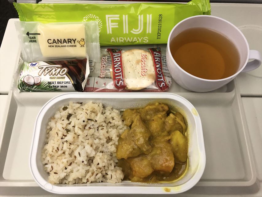 フィジーエアウェイズ 機内食