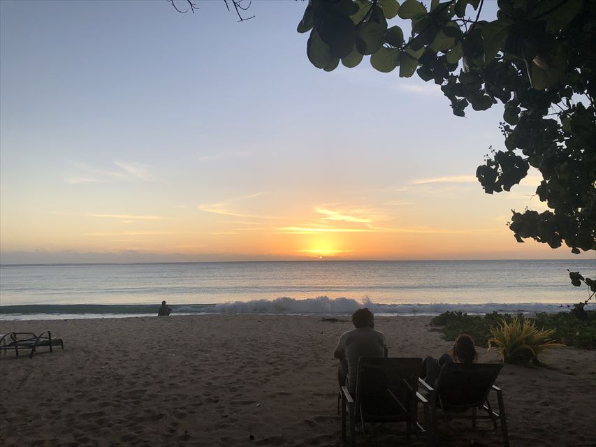 ナタンドラビーチのサンセット