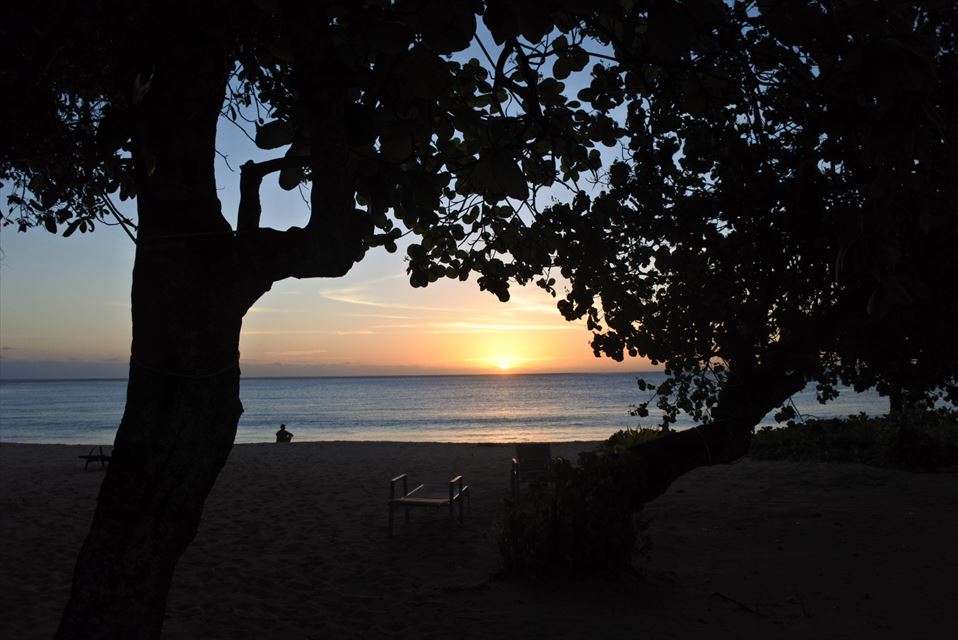 ナタンドラビーチのサンセット