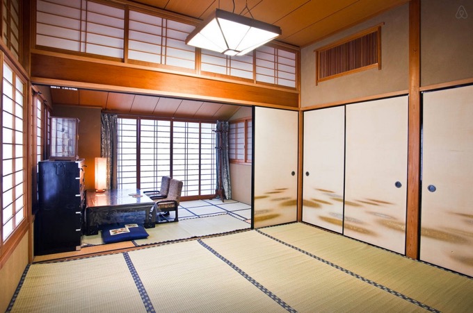 Big Tatami room for two in Kyoto