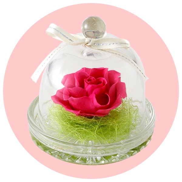 フラワーガラスドーム