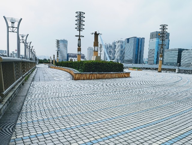 東京都お台場・「夢の大橋」からの眺め