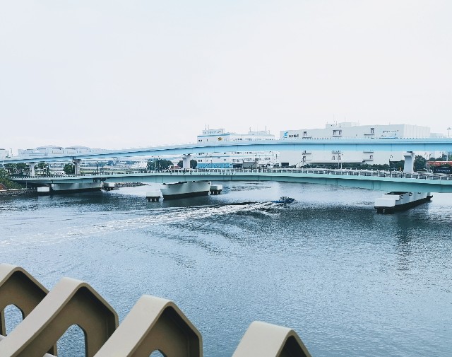 東京都お台場・「夢の大橋」からの眺め