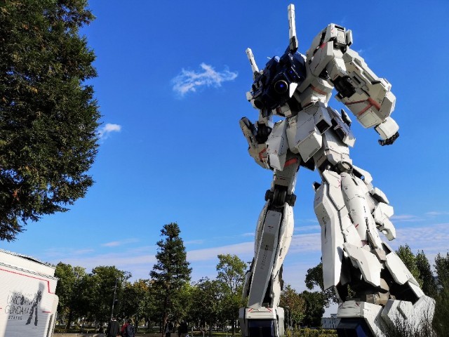 東京都お台場・「ダイバーシティー東京 プラザ」のユニコーンガンダム立像