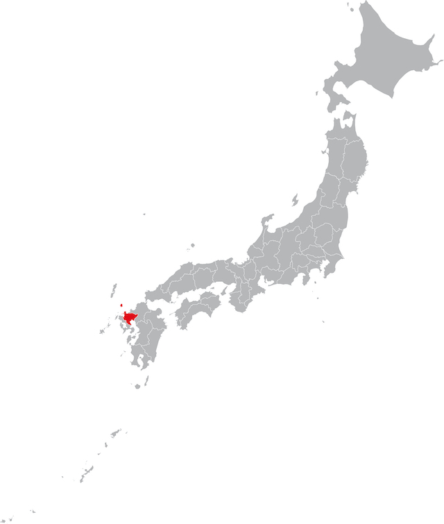佐賀県の地図