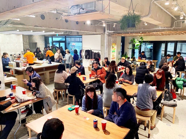 大盛況のドムドムハンバーガーのイベント