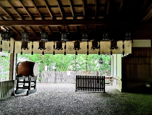 奈良県吉野郡・「大峯本宮 天河大辨財天社​」拝殿内