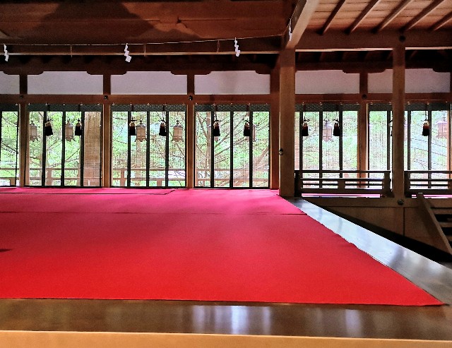 奈良県吉野郡・「大峯本宮 天河大辨財天社​」神楽殿