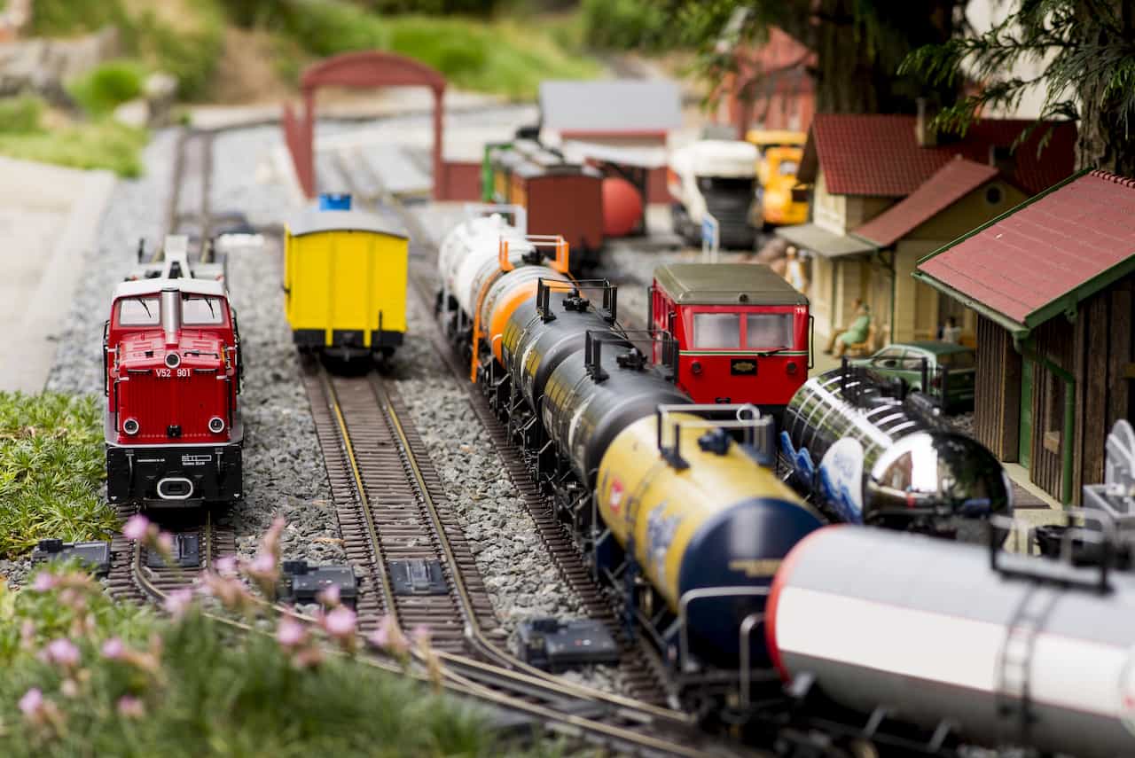 ミニチュアの列車