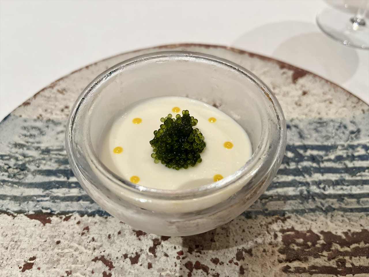 海老とカリフラワーの前菜