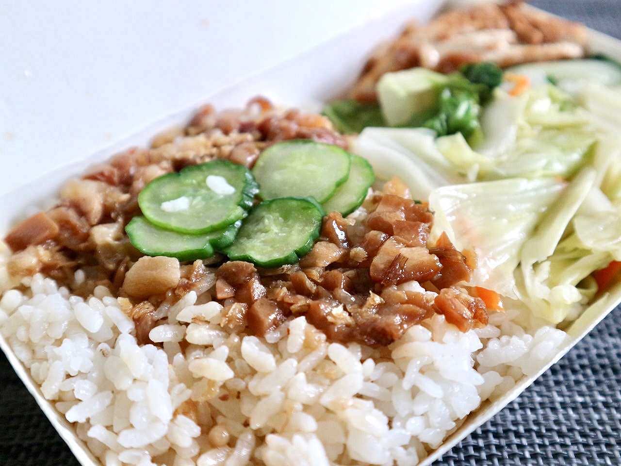 「魯肉腳」の魯肉餐便當