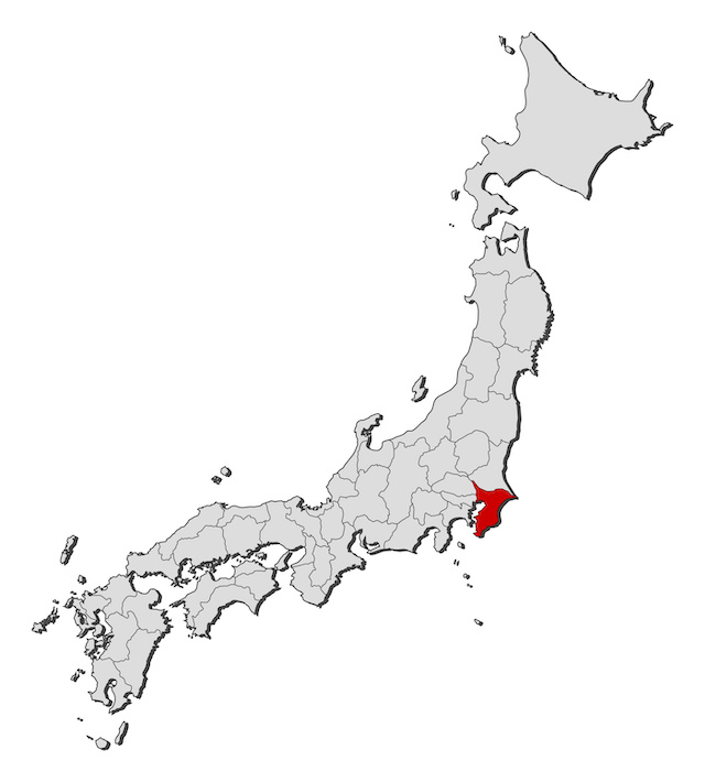 千葉県の地図