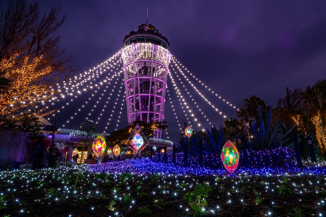 神奈川県藤沢市湘南の宝石～江の島を彩る光と色の祭典～