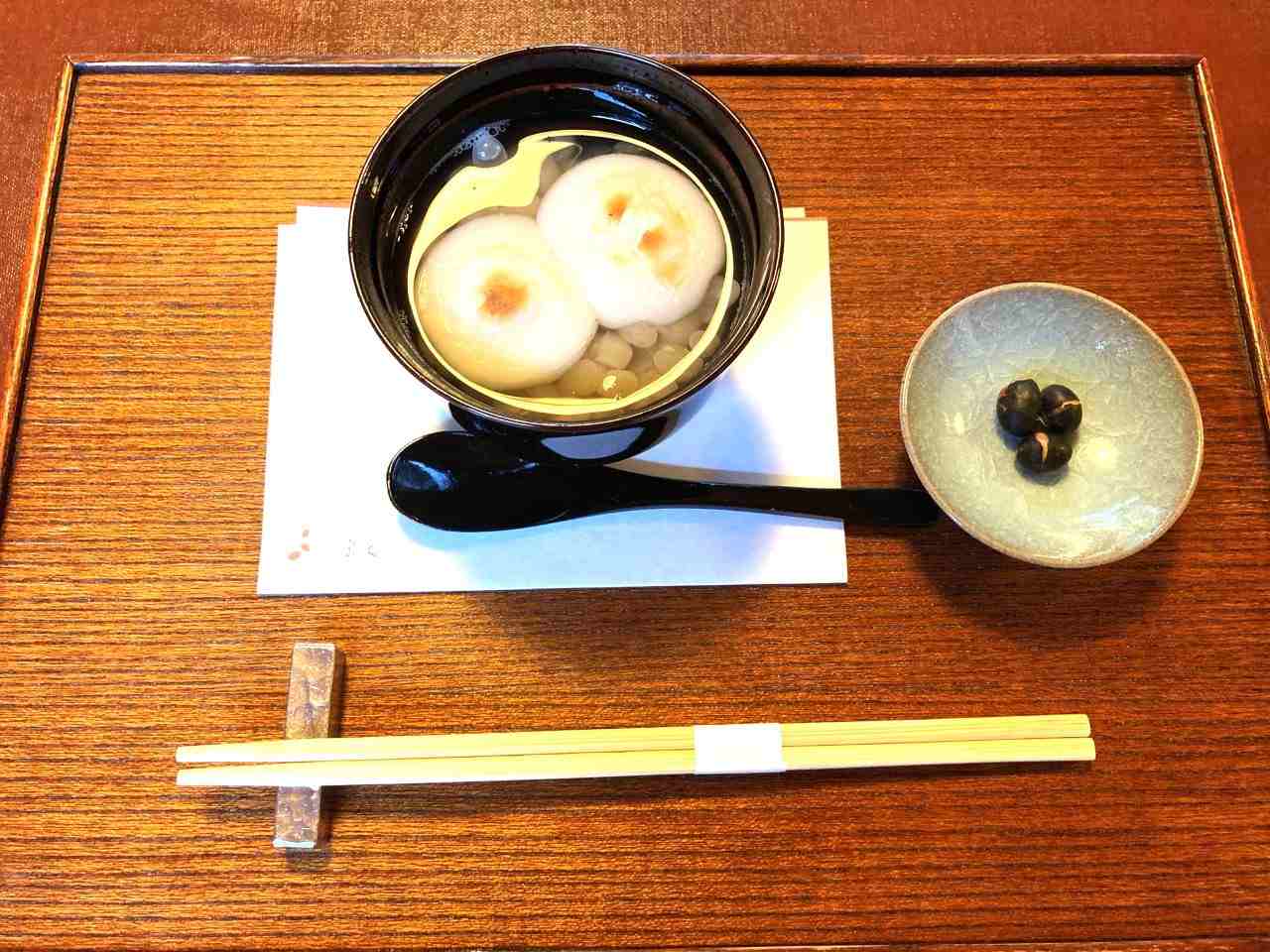 白小豆ぜんざい