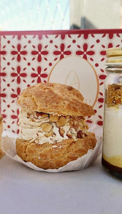 神奈川県川崎市・「chouchou ALMOND」カタランタン、アマンドシュー、アマンドムース（紅茶味）