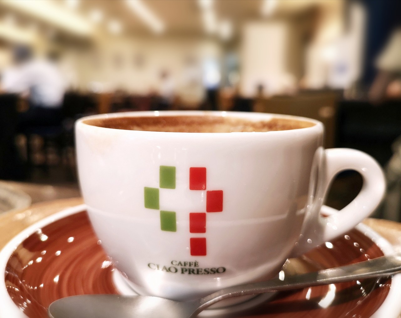 奈良県奈良市・「カフェチャオプレッソ奈良駅店」カプチーノ