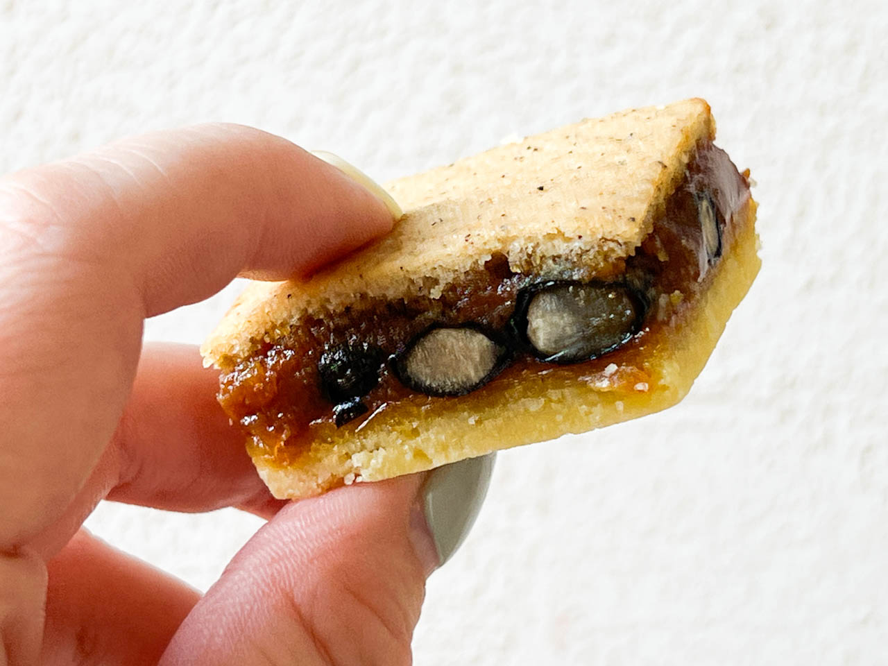 キャラメルと黒まめの蜜煮の絶妙なバランス！