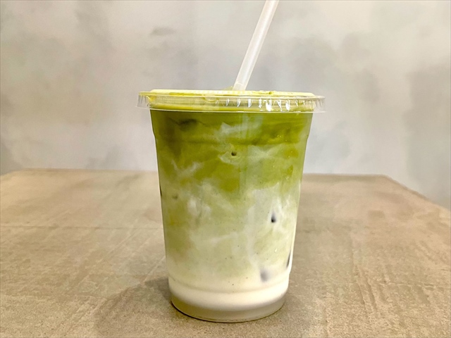 浅草茶屋たばねのし・掛川抹茶ブリュレクレープ・抹茶ラテ