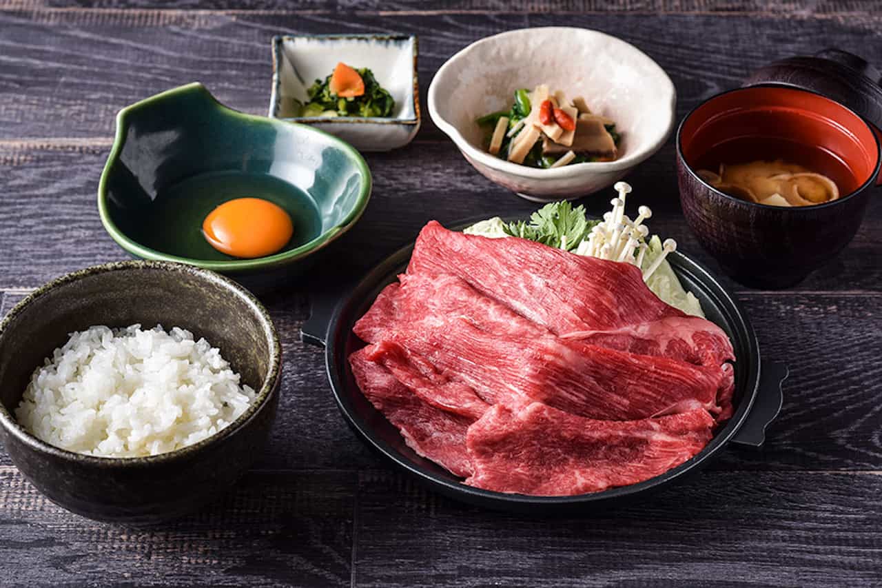 米沢牛赤身牛鍋定食