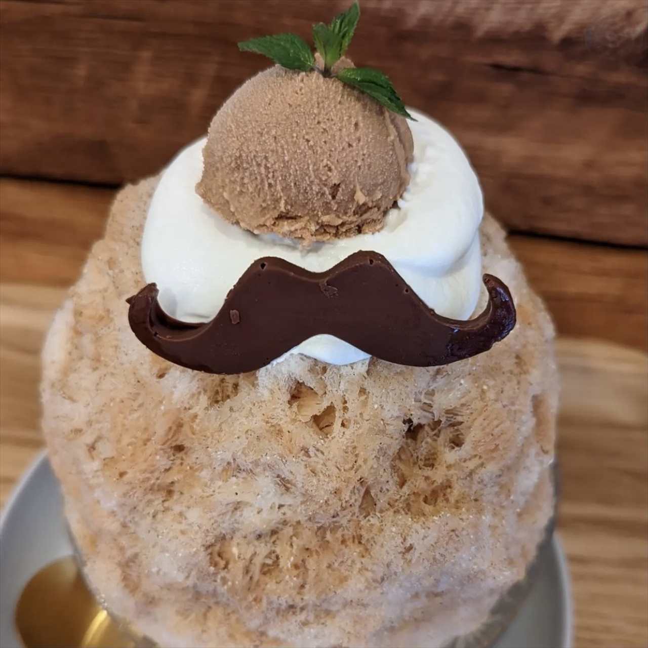 マサラチャイのふわふわかき氷