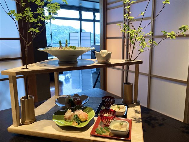 界 遠州　夕食　宝楽盛り