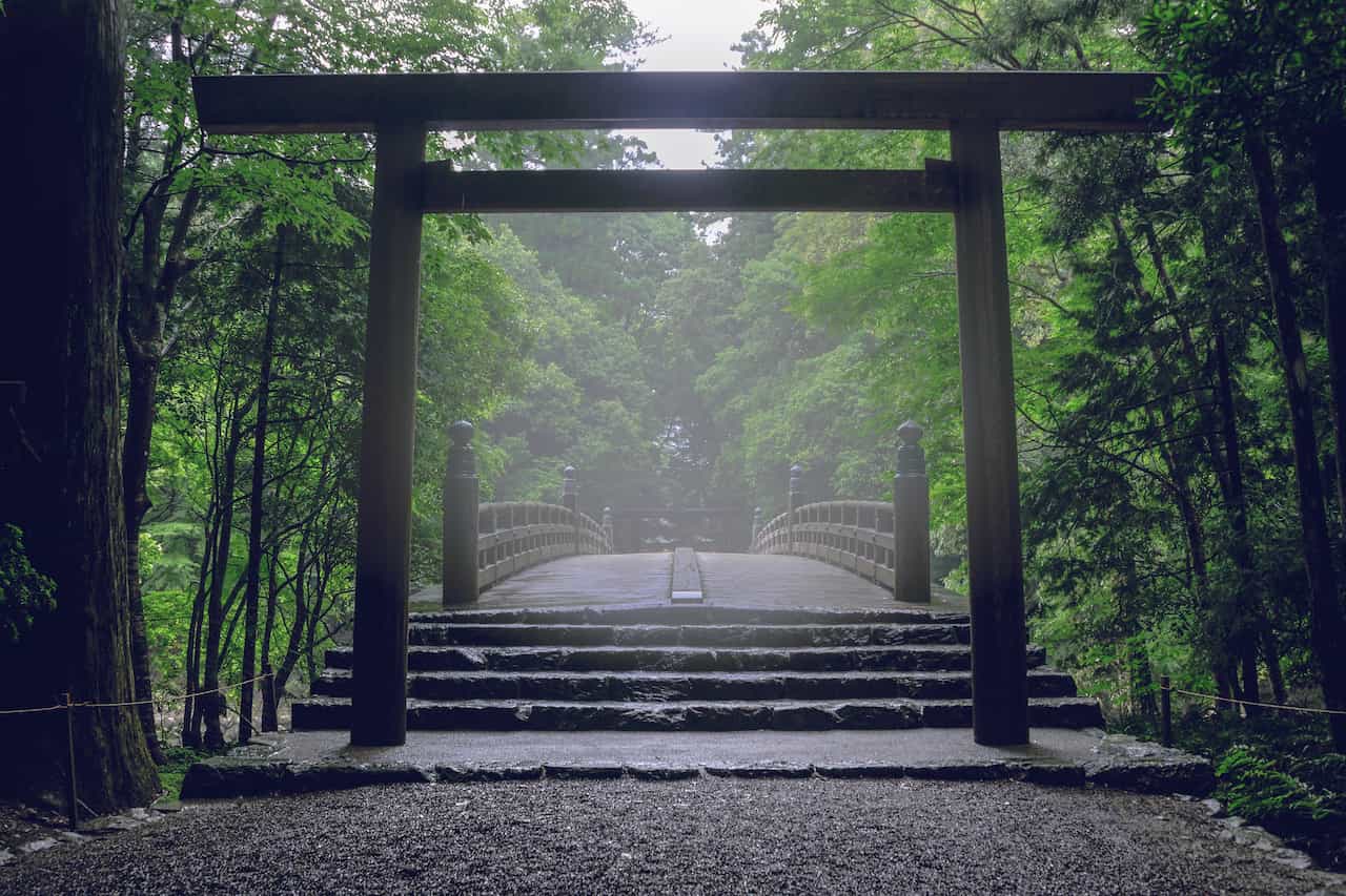 三重県・伊勢神宮の朝