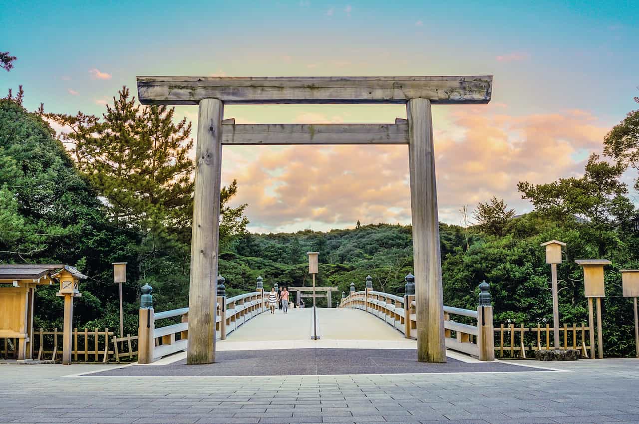 三重県・伊勢神宮鳥居