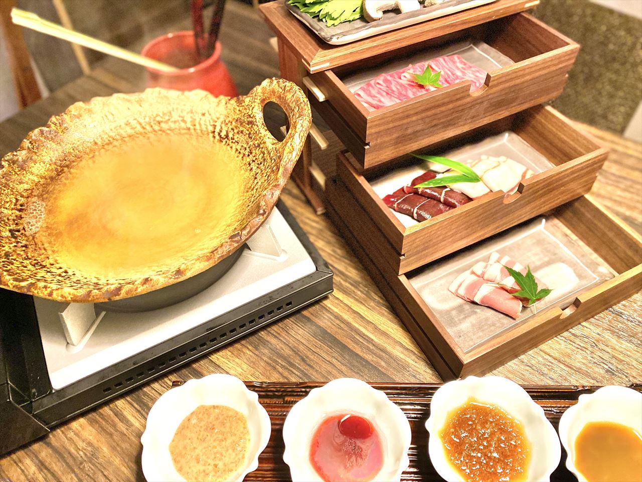 界 由布院　山のももんじ鍋