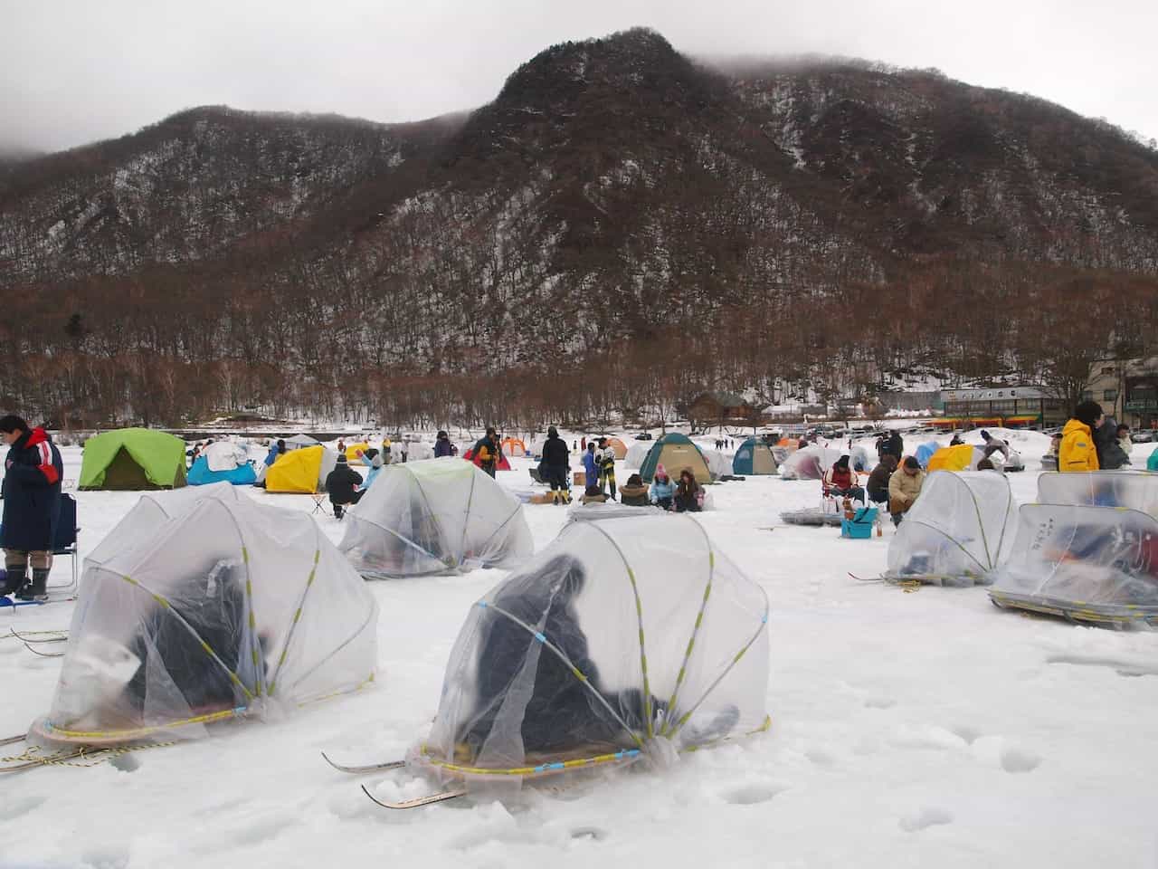 群馬県前橋市・赤城大沼ワカサギ釣り